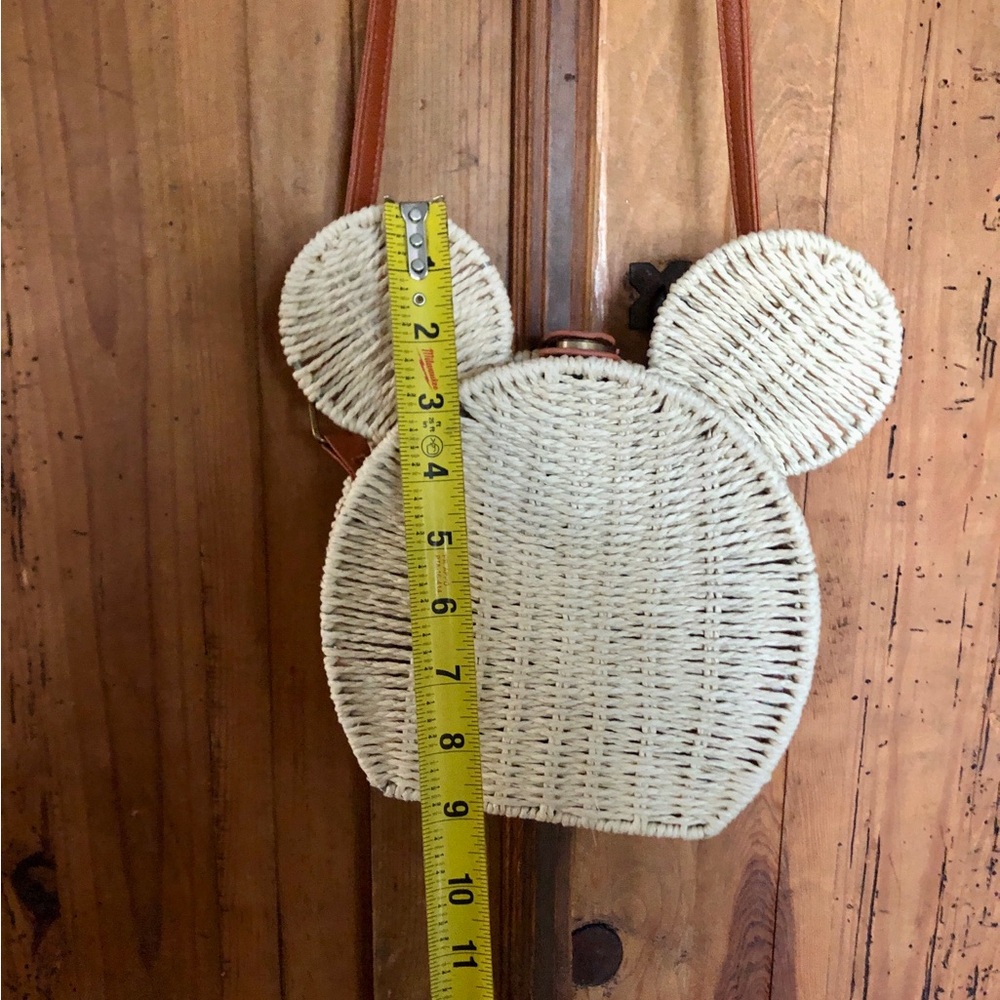 Mickey Mouse Ears Rattan Crossbody Boho Purse Handbag for your Disney Trip - Picture 5 of 7